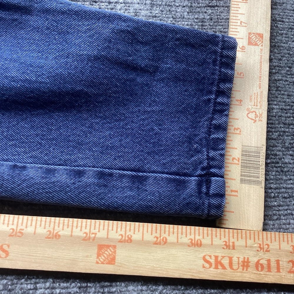 Vintage Bill Blass High Waisted Mom Jeans Size 6 Blue 90s Grunge Pleated - Picture 3 of 10